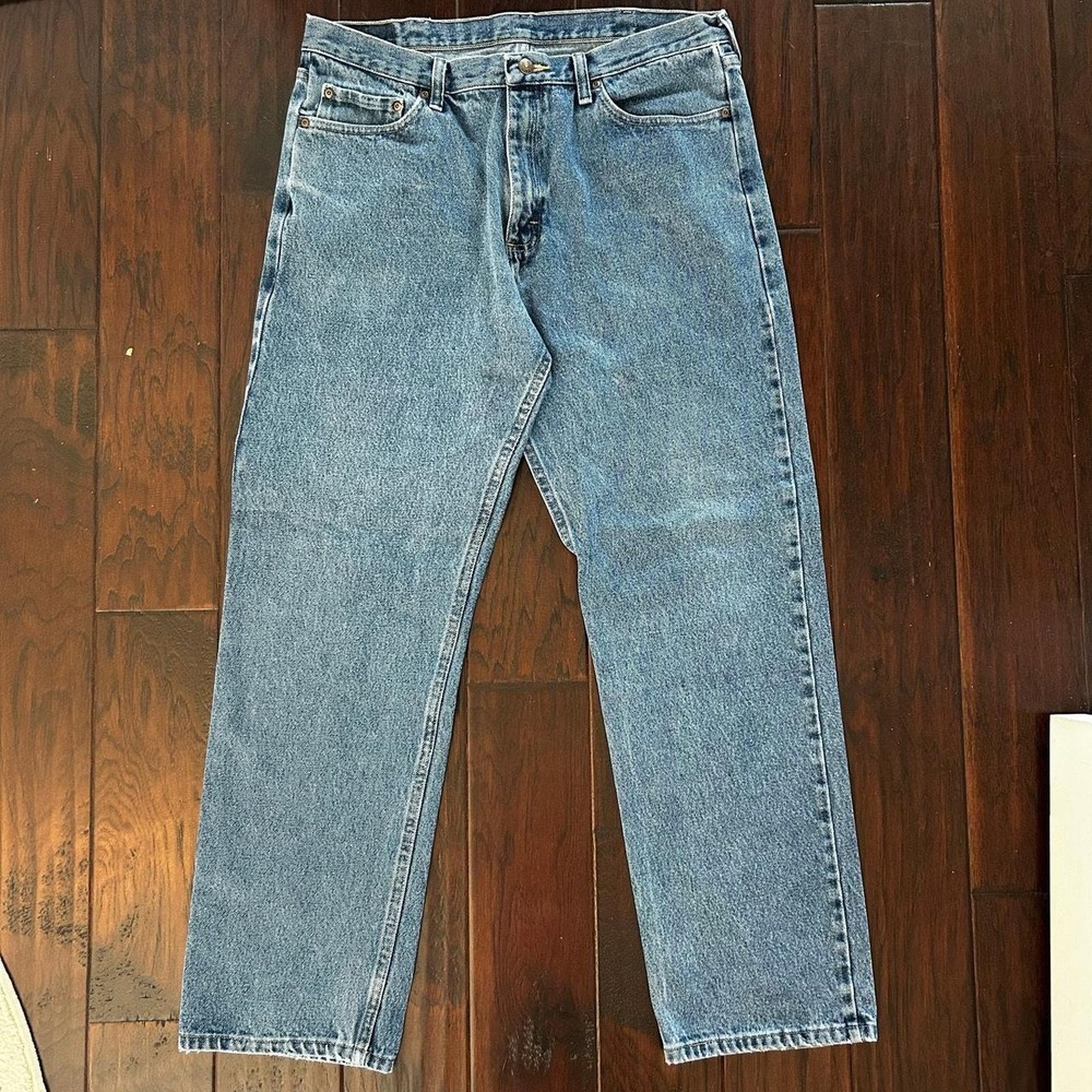 Wrangler Premium Quality Relaxed Fit Jeans Mens 36x32(31) Blue Denim Granpacore